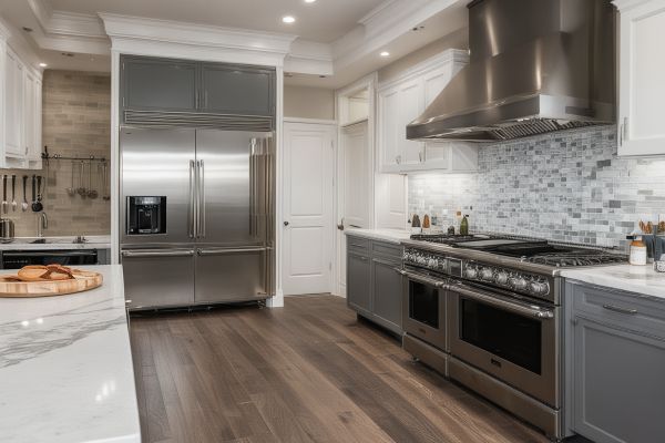 Professional kitchen appliance repair work showcase for portfolio gallery